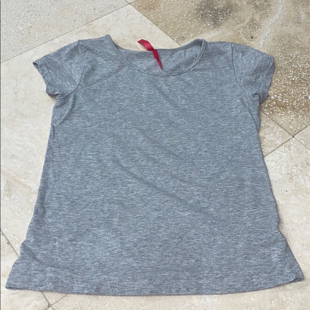 Lulu Luo Girls Gray T-Shirt